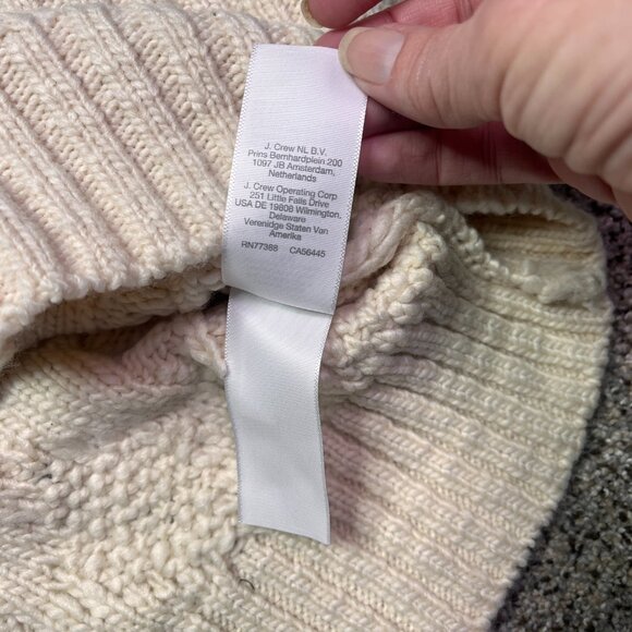 Madewell Cable-Knit Sweater Cream Large - Picture 5 of 8